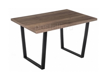 Стол Эльпатия 110 дуб велингтон/черный матовый (Арт. 420990)