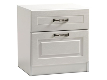 Тумба прикроватная Ливерпуль белый / ясень ваниль