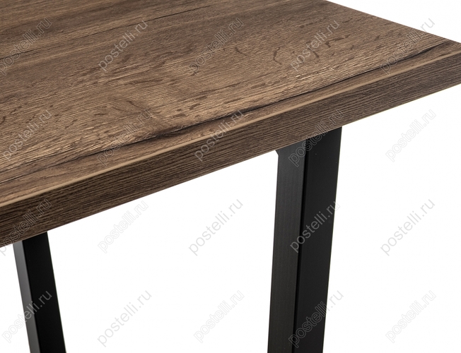 Стол Эльпатия 150 дуб галифакс/черный матовый (Арт. 368657)