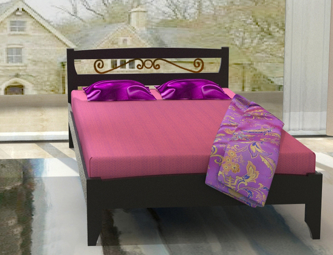 Кровать Велес Полонез-3 (1 спинка) ковка