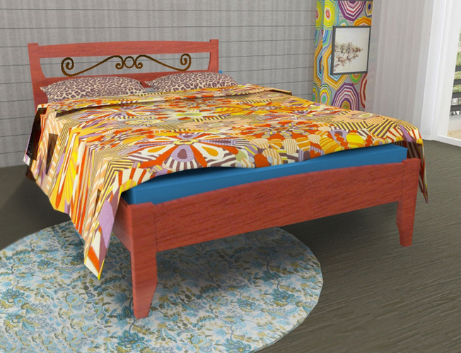 Кровать Велес Полонез-3 (1 спинка) ковка