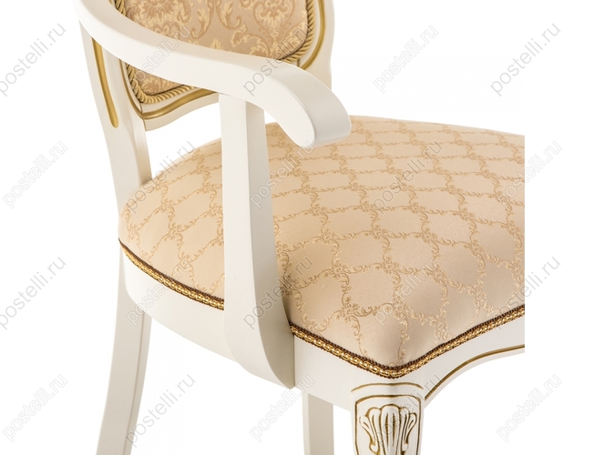 Кресло Руджеро патина золото/бежевый (Арт.318606)