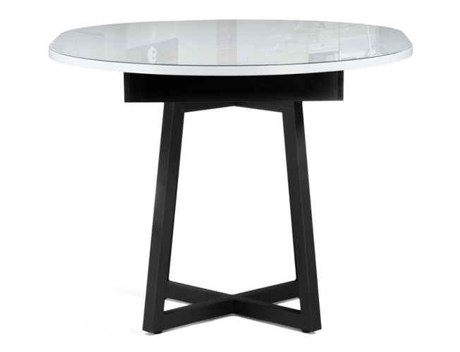 Деревянный стол Регна черный/белый (Арт.504219)