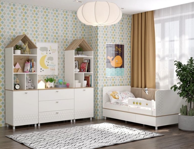 Софа Эльга/Моби Эйп белый шагрень