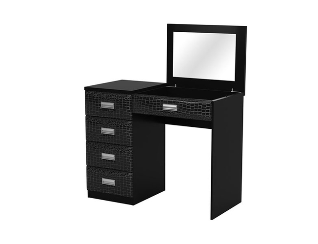 Туалетный столик левый Como/Veda 4 ящика с зеркалом в столешнице