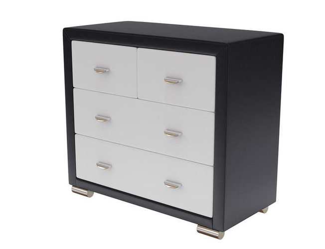 Комод Orma Soft 2 4 ящика венге-белый