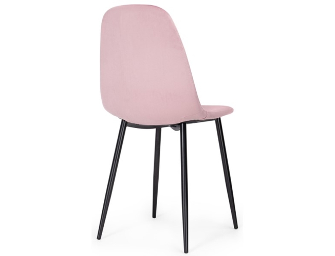 Стул на металлокаркасе Lilu pink/black (Арт.15118)