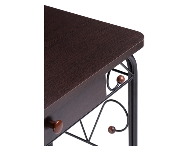 Туалетный столик Клео 3 черный/венге (Арт.446223)