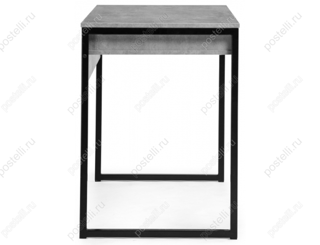 Письменный стол Леон Лофт бетон/матовый черный (Арт. 489682)