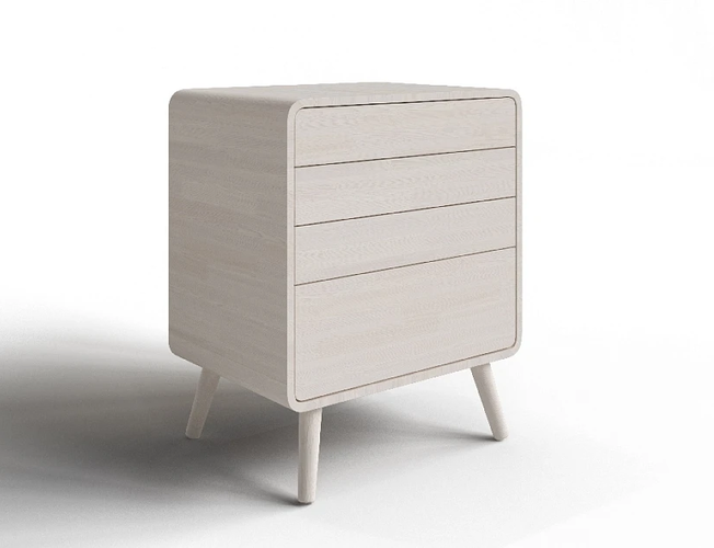 Комод Ailinn - масло-воск беленный сосна