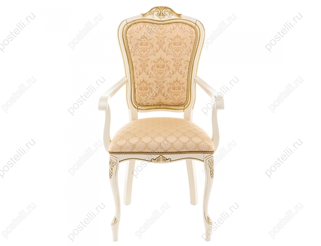 Кресло Руджеро патина золото/бежевый (Арт.318606)